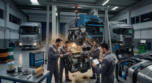 Guía de Mantenimiento para Flotas Pesadas: Cómo Maximizar la Vida del Motor Euro 6 y Compresor de Aire