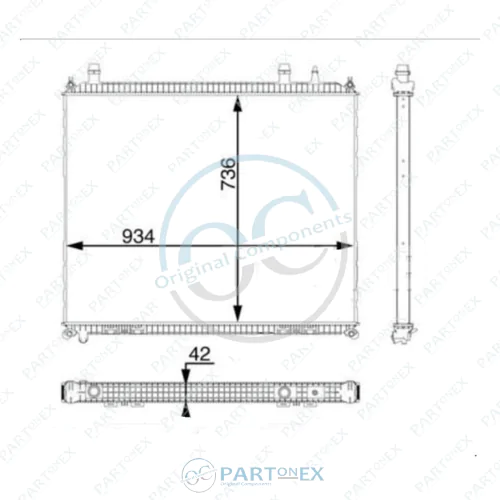 ENGINE WATER RADIATOR - OC100655